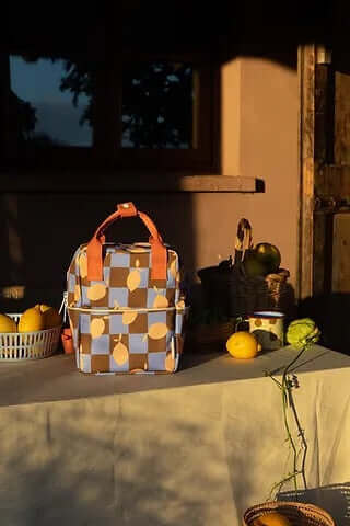 Sticky Lemon backpack small | farmhouse | checkerboard  | lemons